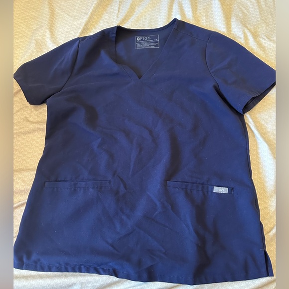 Figs scrub top navy - Picture 1 of 2